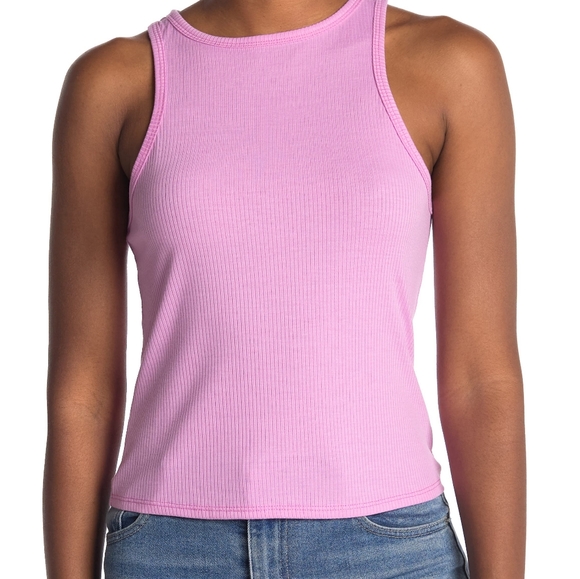 Abound Tops - Abound Rib Knit Tank Size M Purple Tulip